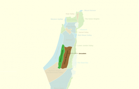 Sites & Regions in Jerusalem surrounding area & Yehuda Mountains